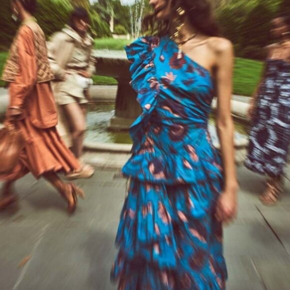 NWOT ULLA JOHNSON Ondine Dress in Lagoon XS $695 - Picture 8 of 12